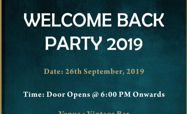 Welcome back Party 2019